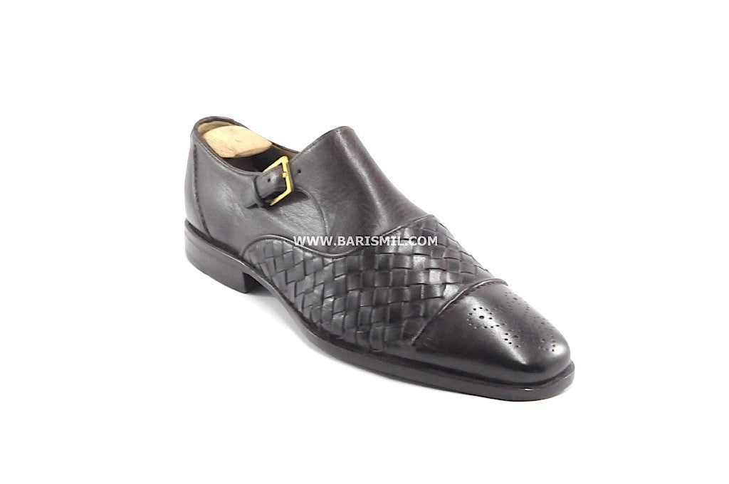 Florence - Black Monk Strap Dress Shoes-0